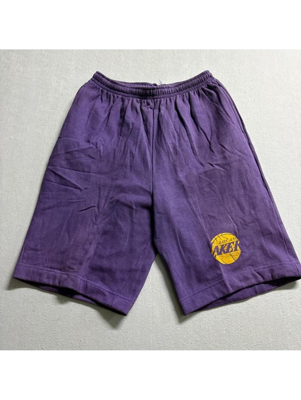 Vintage Los Angeles Lakers Sweat Shorts Mens XL Purple AAA South Africa Fleece